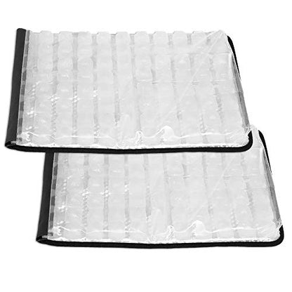 Party Mat Food Cooling Serving Platter – Buffet Display Chiller for Meat, Cheese, Fruit & Party Food Trays – Catering Supplies Cold Serving Mat Black 2 Pack (19" x 15") - color: Black/Black