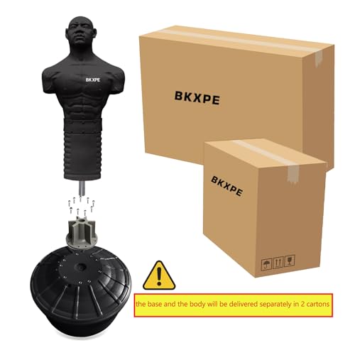Heavy Duty Punching Bag Stand, Free Standing Boxing Dummy for Home Gym - color: BLACK-2
