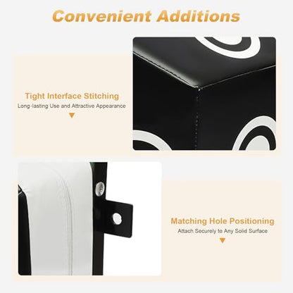 Uppercut Bag, Wall Punching Bag Training Punching Target with Marking Points, Wall Mount Punching Bags for Training Uppercuts Hooks Knees Elbows, 13.78 * 9.84 * 23.62 Inch