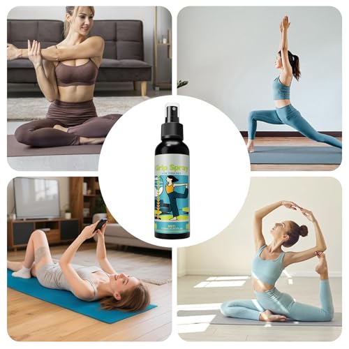 Yoga Mat Spray for Sports Non-Sticky Long-Lasting | Yoga Mat Non-slippery Traction Spray for Women Men Adults Teens Beginners Rock Climbing Gymnastics Goalkeeper Training - color: 120ml