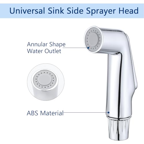 Kitchen Sink Sprayer Replacement,Universal Fit Sink Spray Attachment,Sprayer For Kitchen Sink,Kitchen Faucet Sprayer Replacement Compatible With Delta, Moen, Kohler OEM Brand(Chrome) - color: Chrome