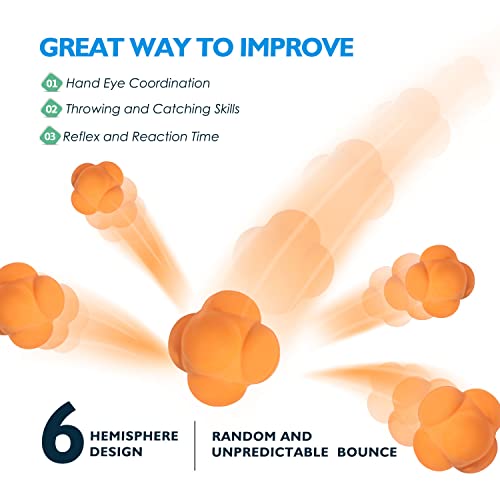 GSE Sports Reaction Balls for Field Training, Agility Trainer for Baseball - color: White, style: 1-Pack