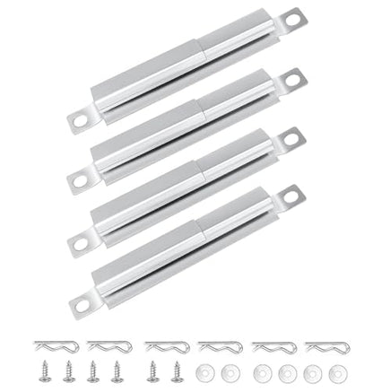 4 Pack 304 Stainless Steel Carryover Tubes - Universal Gas Grill Crossover Tube Replacement for Charbroil, Nexgrill 5-Burner & Most 4-5 Burner Grills