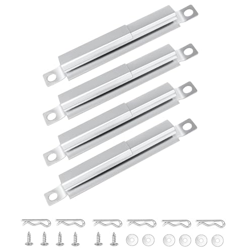 4 Pack 304 Stainless Steel Carryover Tubes - Universal Gas Grill Crossover Tube Replacement for Charbroil, Nexgrill 5-Burner & Most 4-5 Burner Grills