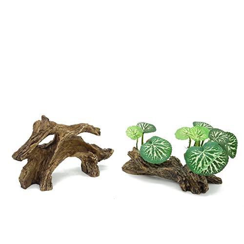 Artificial Driftwood for Aquarium Decor Plastic Plant Branches Ornament for Fish Tank Decorations (Style C)