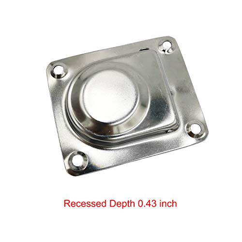 4 Pack Hatch Flush Ring Pull Boat Locker Flush Lift Ring Locker Marine 304 Stainless Steel for Deck Yacht Cabinet Home Furniture Recessed Lid Handle