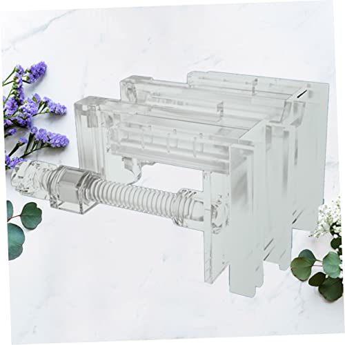 GANAZONO Multifunctional Acrylic Inlet Outlet Clamp for Fish Tank Transparent Holder for Secure Water Clips Easy to Install Durable and Space-Saving Aquarium Accessory