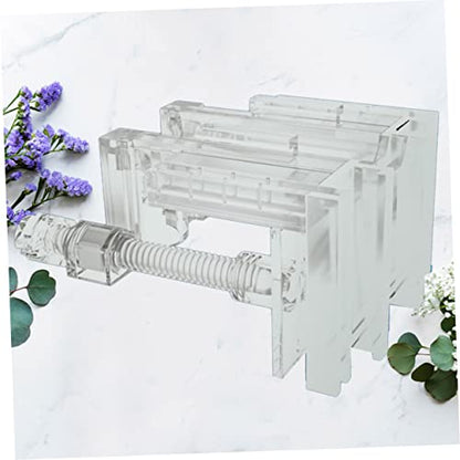 GANAZONO Multifunctional Acrylic Inlet Outlet Clamp for Fish Tank Transparent Holder for Secure Water Clips Easy to Install Durable and Space-Saving Aquarium Accessory