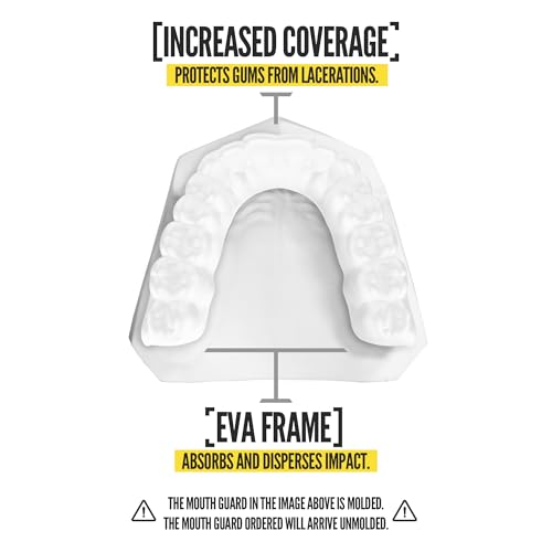 2 Pack Nxtrnd Classic Mouthguard, Custom Fit Sports Mouthpiece for Football, Boxing, MMA, Basketball, Hockey, Lacrosse, Youth & Adult (White) - color: White