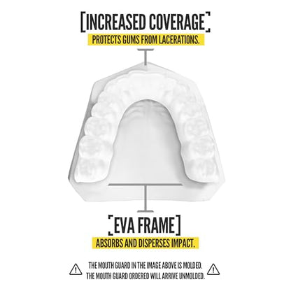 2 Pack Nxtrnd Classic Mouthguard, Custom Fit Sports Mouthpiece for Football, Boxing, MMA, Basketball, Hockey, Lacrosse, Youth & Adult (White) - color: White