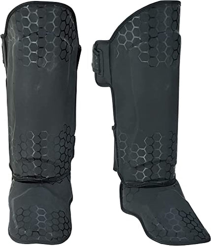 UFG Ultimate Series Shin Instep - Boxing MMA Muay Thai Training - color: Black, size: Small-Medium