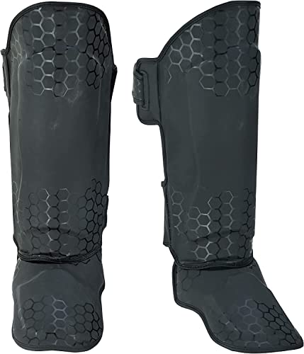 UFG Ultimate Series Shin Instep - Boxing MMA Muay Thai Training - color: Black, size: Small-Medium