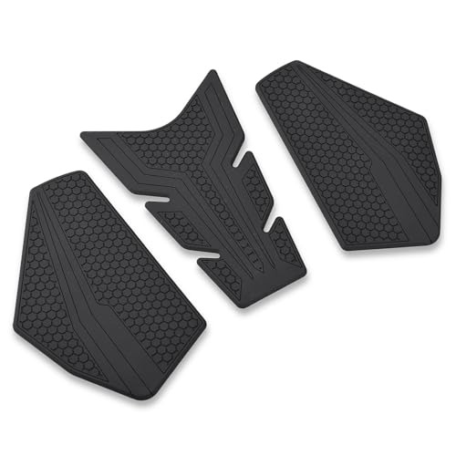 Motorcycle Tank Grip Protector Pads, Anti-Slip Honeycomb Design, Compatible with Suitable for Yamaha YAMAHA MT-25/MT-03 (2020-2025) (Black)