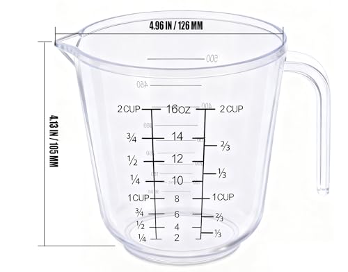 Measuring Cup, 2 Cup, Clear - size: 2 cup