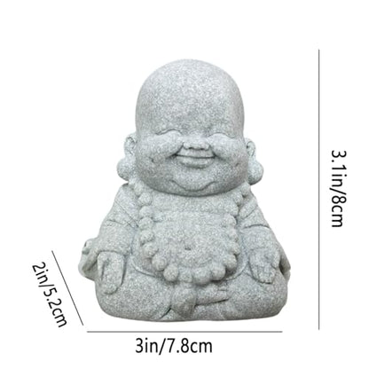 livelyfish Buddha Fish Tank Decor Asian Stone Buddha Figurines for Aquarium Zen Garden Fish Tank Statue Decorations Mini Stone Buddha Zen Garden Sculptures Decor,Gift, G