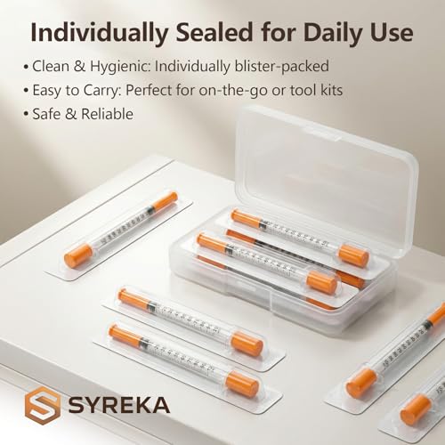 1ml 29G 5/16 Inch, Lab Tools Supplies, Individual Package 100 Pack - size: 1ml-29G-5/16", style: 100 Pack