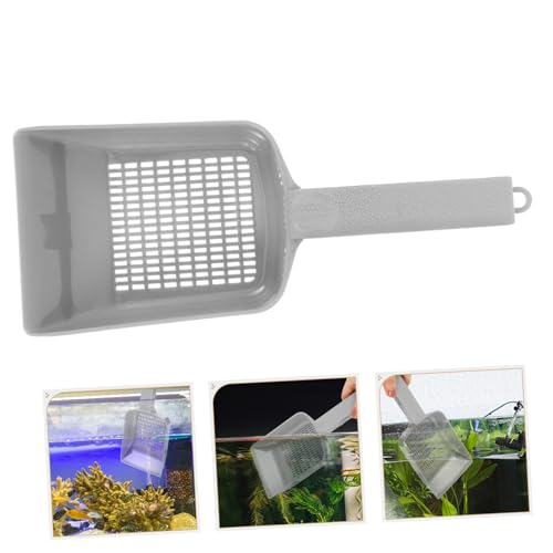 VICASKY Aquarium Sand Shovel Tool for Fish Tank Cleaning Versatile Gravel Scoop with Drainer Efficient Sediment for Aquatic Environments