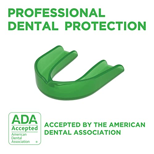 Delta Dental Mouth Guard, ADA Accepted, 1-Pack Plus Case, Youth Green - color: Green, size: Youth