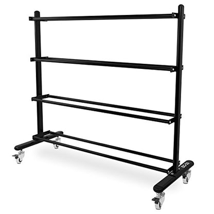 Valor Fitness 4-Tier Exercise Ball Storage Rack with Wheels – Holds Up to 20 Medicine, Slam, and Wall Balls – Durable Home Gym Sports Equipment Organizer