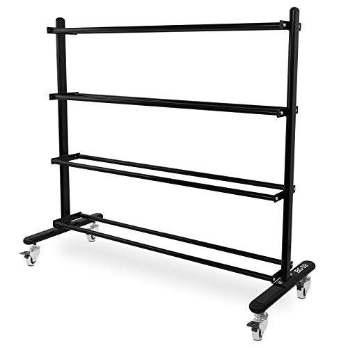 Valor Fitness 4-Tier Exercise Ball Storage Rack with Wheels – Holds Up to 20 Medicine, Slam, and Wall Balls – Durable Home Gym Sports Equipment Organizer