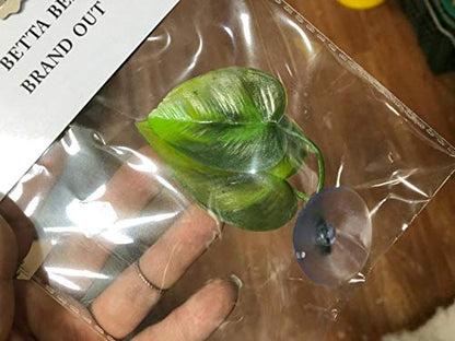 4 Pack Betta Fish Leaf Pad Improves Betta's Health by Simulating the Natural Habitat - Natural, Organic, Comfortable Rest Area for Fish Aquarium - size: 4 Pack