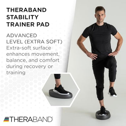 THERABAND Stability Trainer Pad - color: Black - Extra Soft - Advanced, size: Single