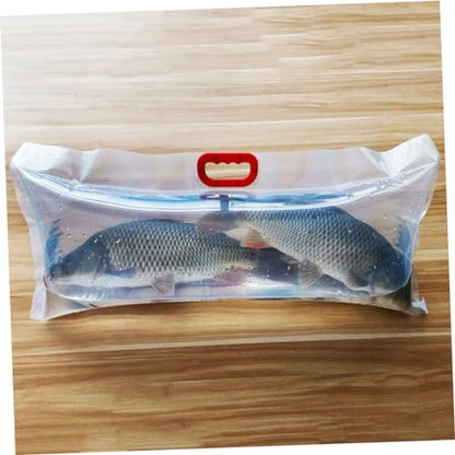 4pcs Oxygen Filling Live Fish Bags Catering Plastic Grocery Tote for Moving Storage