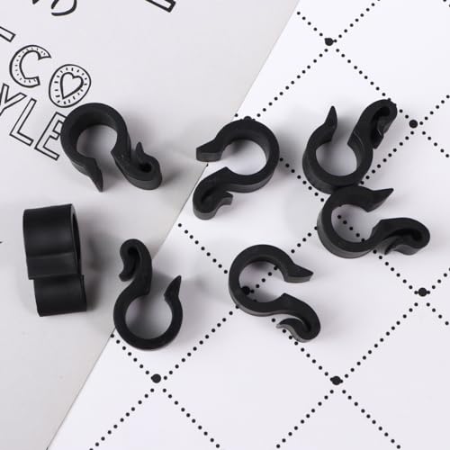 50pcs Irrigation Tubing Clips Wire Cable Clamps Adjustable Stand S Hook Cord Holder Fuel Line Clamps Wire Cord Clips Adjustable Hose Clamp Hose Clips Water Buckle Fruit Tree