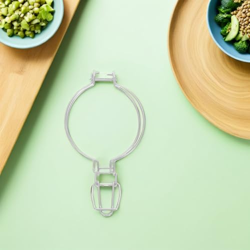 SUPVOX 6pcs Stainless Steel Sealed Jar Clips 93mm Honeycomb Shape Wire Buckles for Glass Jars Food Preservation Canning Storage Accessories