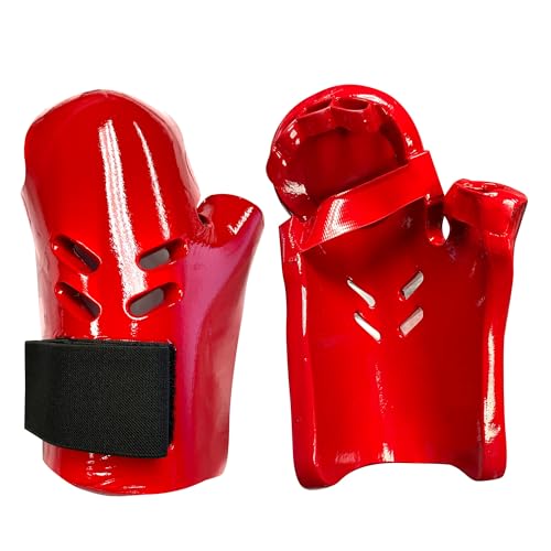 AAMA Custom Foam Sparring Gear Set - Foam Headgear, Olympic Style Chest Guard, Foam Punch and Kick - color: RED