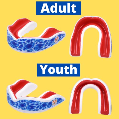 ORAL MART Pro Mouth Guard for Sports (Adult) - Football, MMA, Boxing, BJJ - color: Be Water