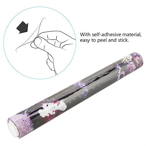 Fish Tank Background, 3D Effect Adhesive Coral Seaworld Poster, PVC Sticker Singel Sided Adhesive Wallpaper Background Poster Aquarium Wall Decorations(61 * 41cm) - size: 61*41cm