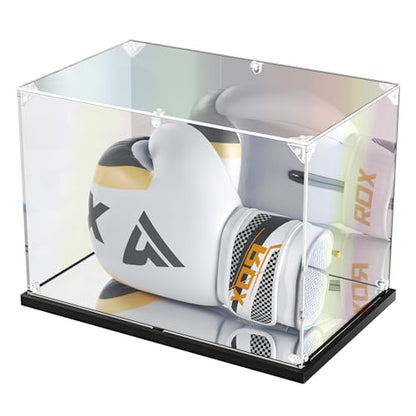 KOLIPI Acrylic Boxing Glove Display Case 14x9.5x8.7 in - size: 14x9.5x8.7 inches