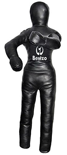 Bestzo MMA Martial Arts Brazilian Grappling Dummy Black Standing Position - Unfilled - size: 59 inches (5 ft)