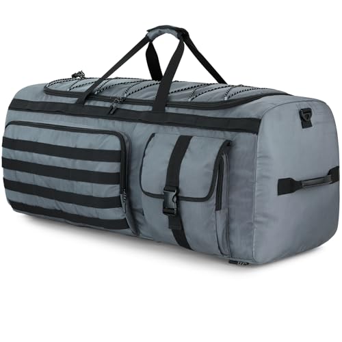 Gonex 130L Extra Large Duffel Bag, Convertible Travel Duffle | 3-Way Carry Design, Shoe Compartment, 5-Zip Organization, Sports & Family Travel, Grey - color: Grey, size: 130L