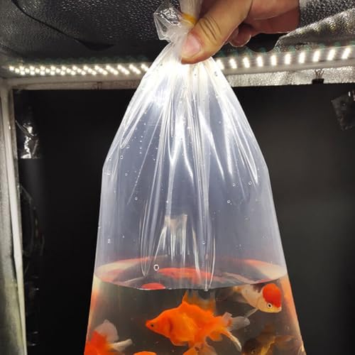 iplusmile 50pcs Fish Transport Packaging Bags Leakproof Aquarium Shipping Pouches for Live Fish and Shrimp Permeability for Aquatic Animal Transport