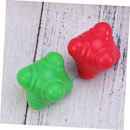 BESPORTBLE 3pcs Fitness Reaction Soccer Training Equipment Reaction Football Agility Bounce Training Balls Football - color: Green, size: Medium