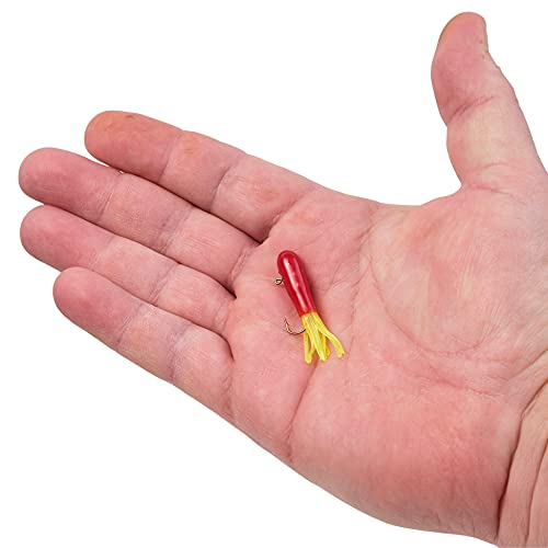 Berkley PowerBait Pre-Rigged Atomic Tubes Fishing Soft Bait - color: Red Chartreuse, size: 1/16 oz