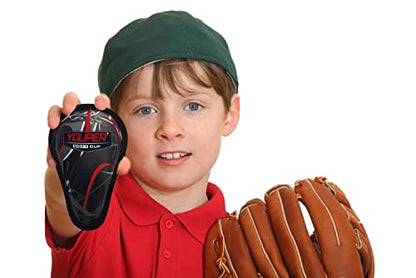 Youper Boys Youth Soft Foam Protective Athletic Cup (Ages 7-12), Kid Athletic Cup for Baseball, T-Ball, Football - color: Black Red