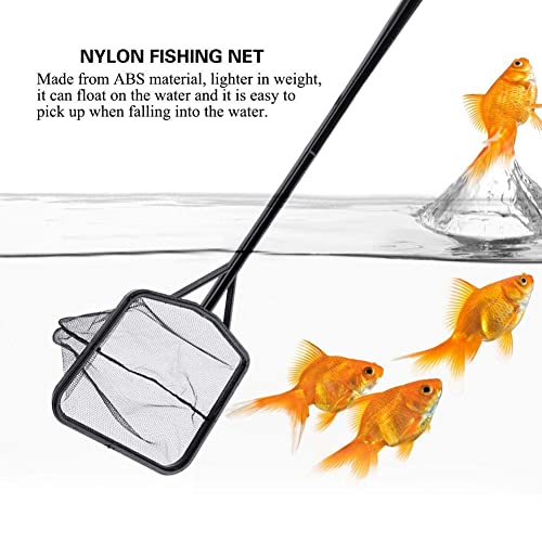 Aquarium Fish Net, Lightweight Nylon Aquarium Shrimp Net Fish Fishing Net Fish Net Mesh Fish Catching Mesh Tool with Plastic Handle