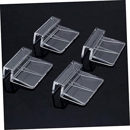 LIOOBO 10pcs Acrylic Support Frame for Fish Tanks Clips Aquarium Lid Clips Aquariums Fish Tank Rack