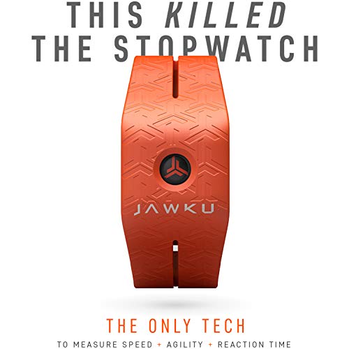 JAWKU Speed - The First Wearable to Measure Sprint Speed, Agility, Reaction Time/Test, Train and Track Performance - color: Orange