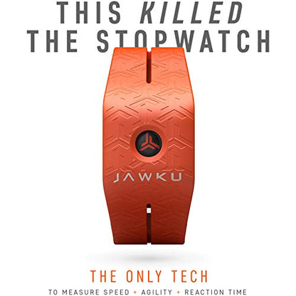 JAWKU Speed - The First Wearable to Measure Sprint Speed, Agility, Reaction Time/Test, Train and Track Performance - color: Orange