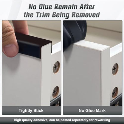 Rubber Edge Trim, 1-1/4 inch (32mm) Wide U Channel Edge Trim, Big Size U Shaped Trim, Self Adhesive Edge Banding for Plywood, Woods, Doors, Shelf, Cabinet, Countertop, Length 20Ft, Black - size: Size1-1/4"(Fit 1-3/16"~1-5/16"), L20'