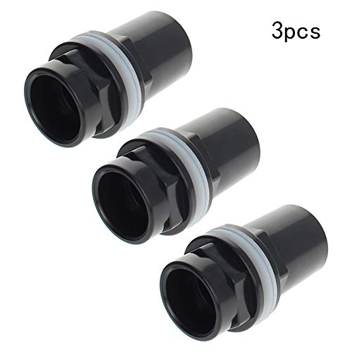 MroMax 32mm/1.26" ID PVC Aquarium Water Pipe Connector Joint Straight Tubes Hose Connector Fish Tanks Accessories 3pcs - size: 3pcs 32mm