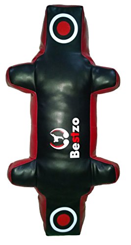 Classyak MMA Training Grappling Dummy Motion Master Punching Bag - Unfilled - color: Synthetic Leather Black, size: 48 inches (4 ft)