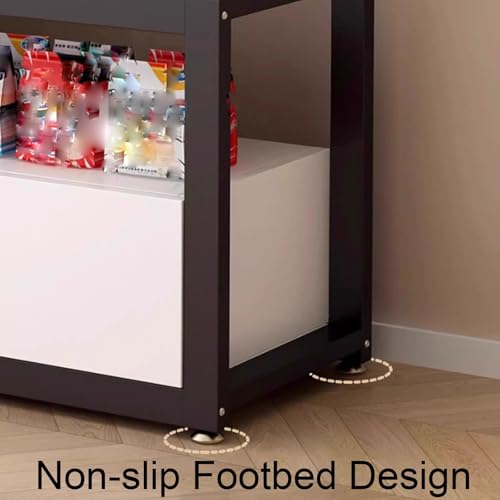Aquarium Stand with Storage, Breeder Turtle Terrarium Stand Rack, Sturdy Steel Frame, Non - Slip Pads, Fit Living Room/Office(Black,150cm/59.1in) - color: Black, size: 150cm/59.1in