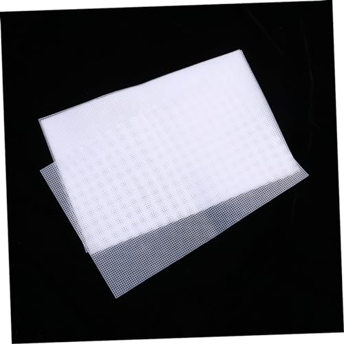 Happyyami 5pcs Plastic Mesh Grid for Fish Tank Use Handmade Mesh Flexible Design for Aquarium Divider and Craft Projects White - color: White