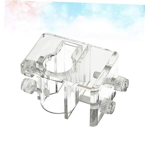 NOLITOY 3pcs Acrylic Aquarium Water Clamp Holder Fish Tank Fixed Pipe (Size s 5-20mm)