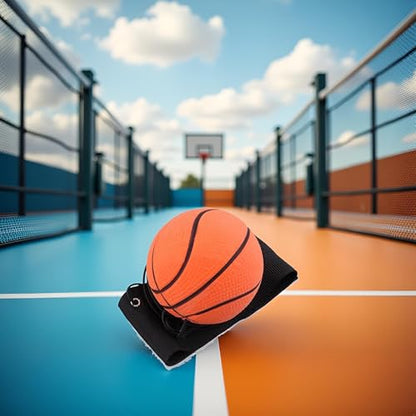 Jinshining Basketball Wrist Return Ball, Sports Wrist Balls on a String, 2.36 Inch Rubber Rebound Bouncy Wristband Balls on Elastic String for Wrist Exercise or Play Speed and Agility Training